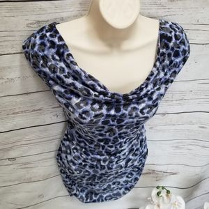 INC International Concepts Dresses - INC International Concepts Blue Leopard Mini Dress INC International Concepts Dresses - INC International Concepts Blue Leopard Mini Dress